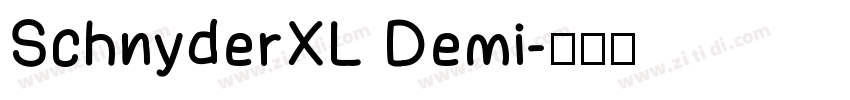 SchnyderXL Demi字体转换